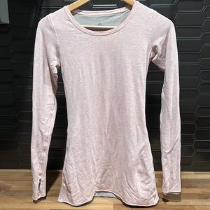 long sleeve lululemon pink top